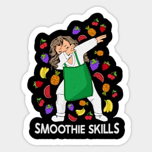 Smoothie Lover Women Fruit Bar Chef Smoothie Sticker